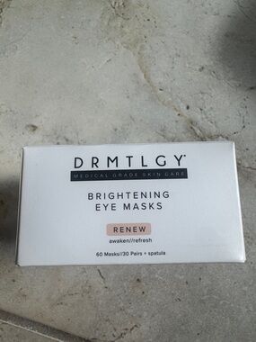 DRMTLGY Renew Brightening Eye Masks — Peach Hydrogel Patches
